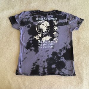 neon riot ★ purple/black beyond the surface tie dye short sleeve graphic t-shirt
